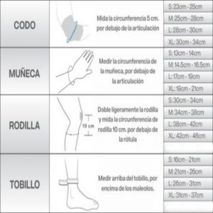 TALLAS SEGUN MEDIDAS